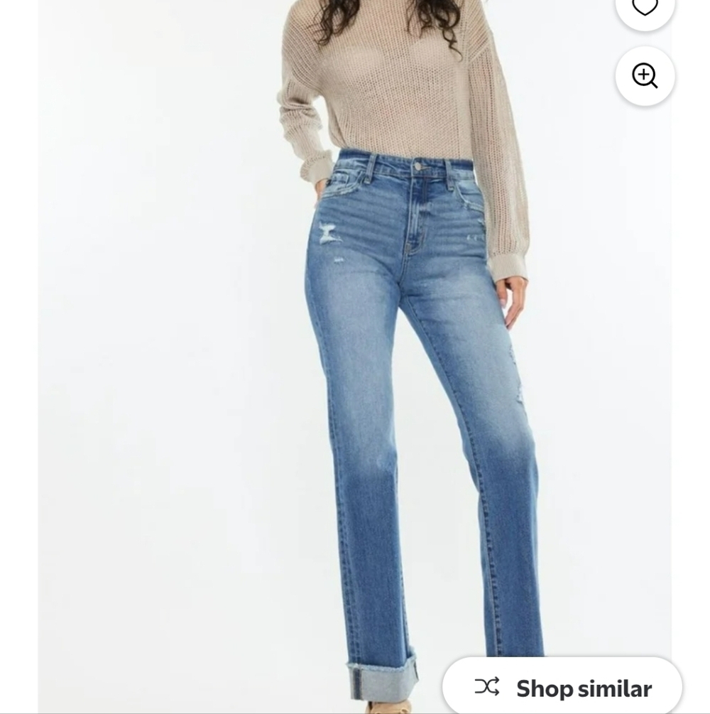 KanCan Light Blue Straight Leg Jeans